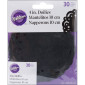 Doilies negras 10 cm