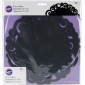 Doilies negro 25 cm x 10 unidades
