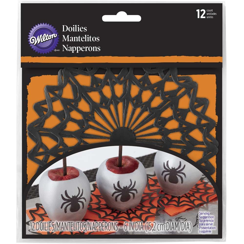 Doilies mini telaraña x 12 unidades
