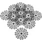 Doilies mini telaraña x 12 unidades