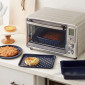Juego de utensilios para horno tostador azul marino