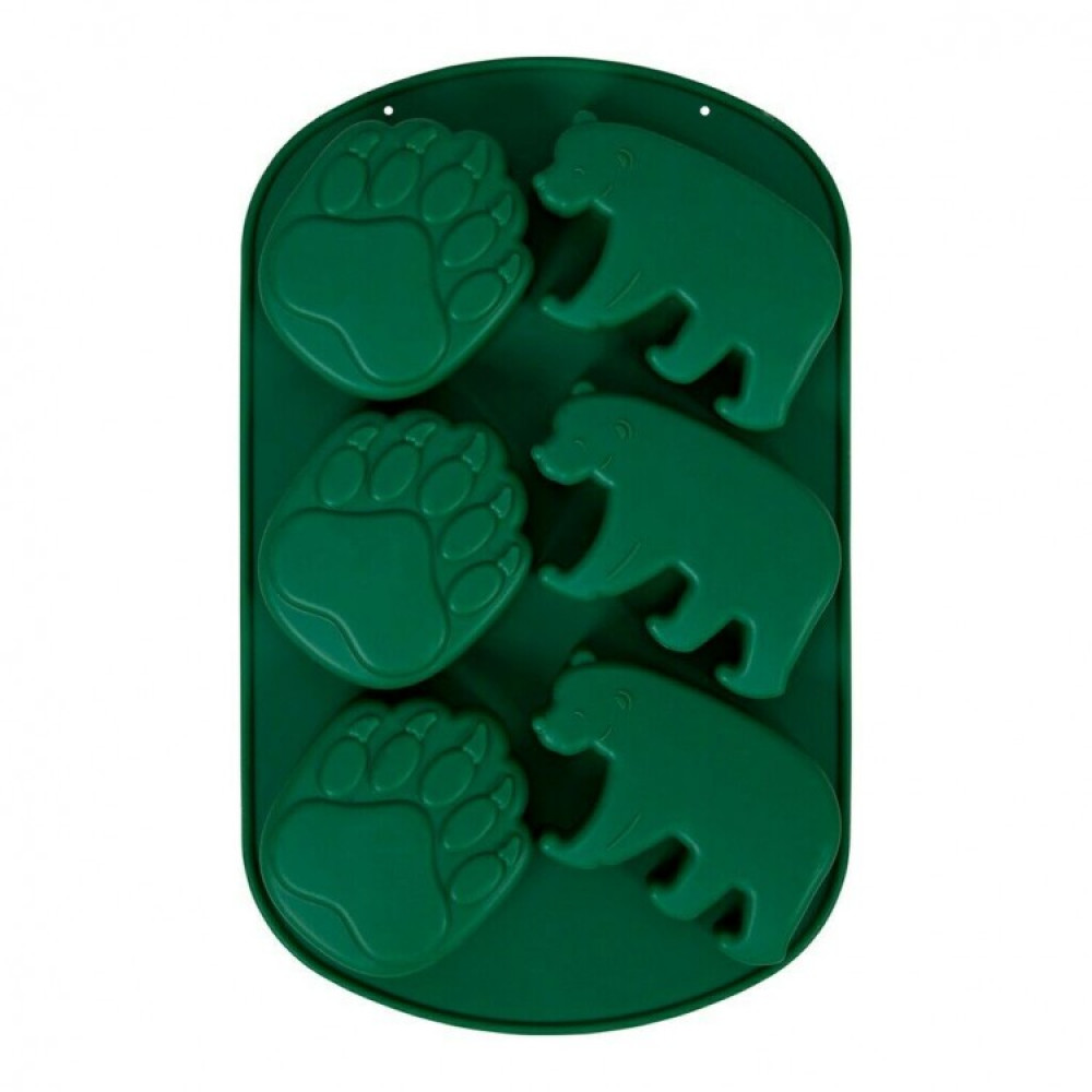 Molde de silicona animal aventurero x 6 cav