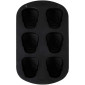 Molde de silicona calaveras x 6 cav