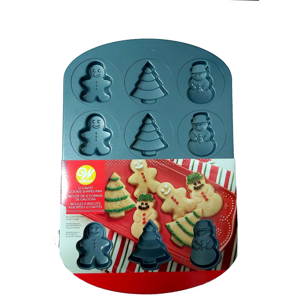Bandeja para galletas de navidad x 12 cav 
