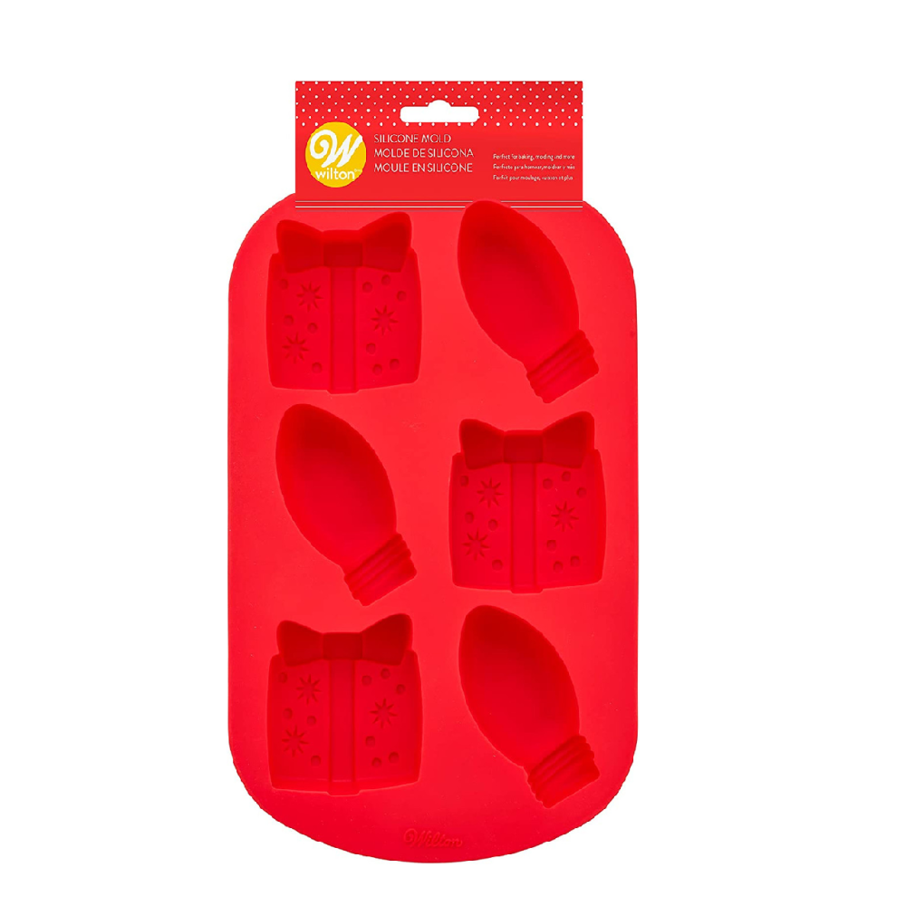 Molde silicona regalo + Luces x 6 cav