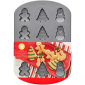 Molde galletas navideñas x 12 cav 