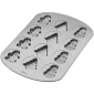 Molde galletas navideñas x 12 cav 