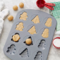 Molde galletas navideñas x 12 cav 
