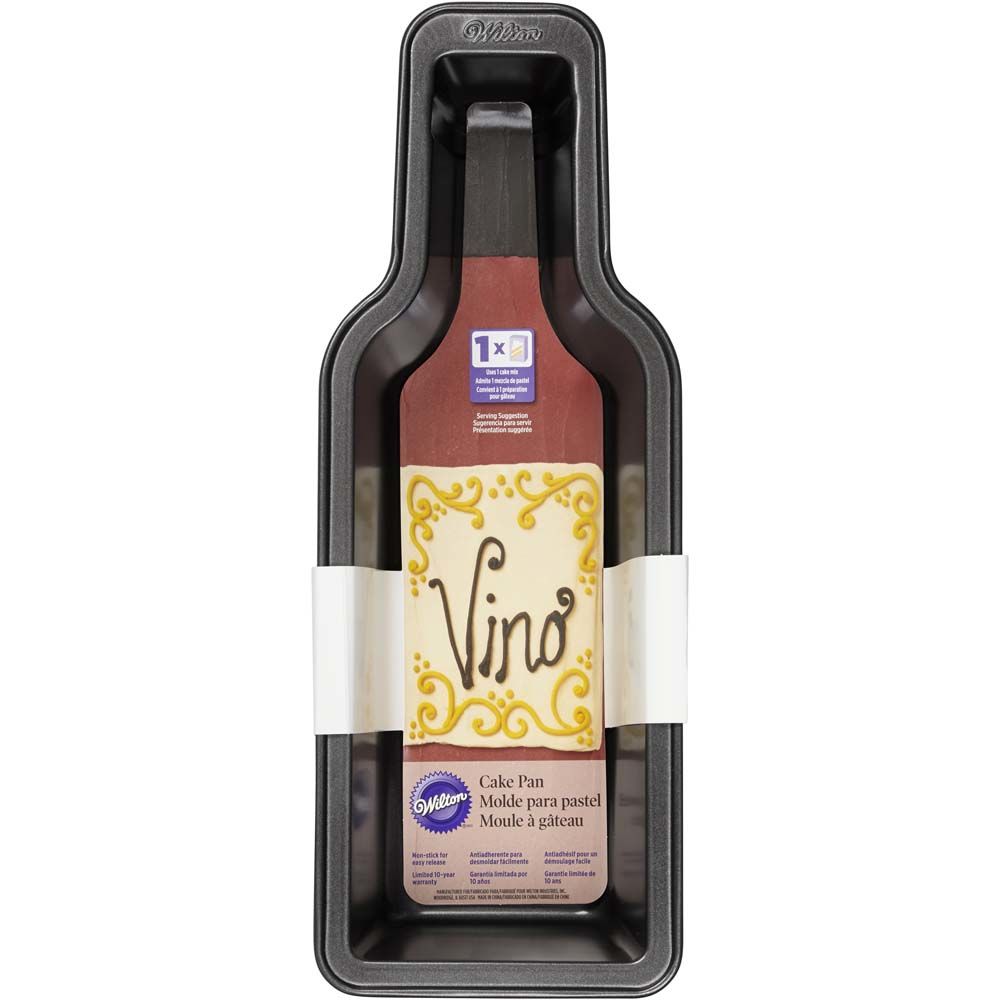 Molde ponque botella de vino
