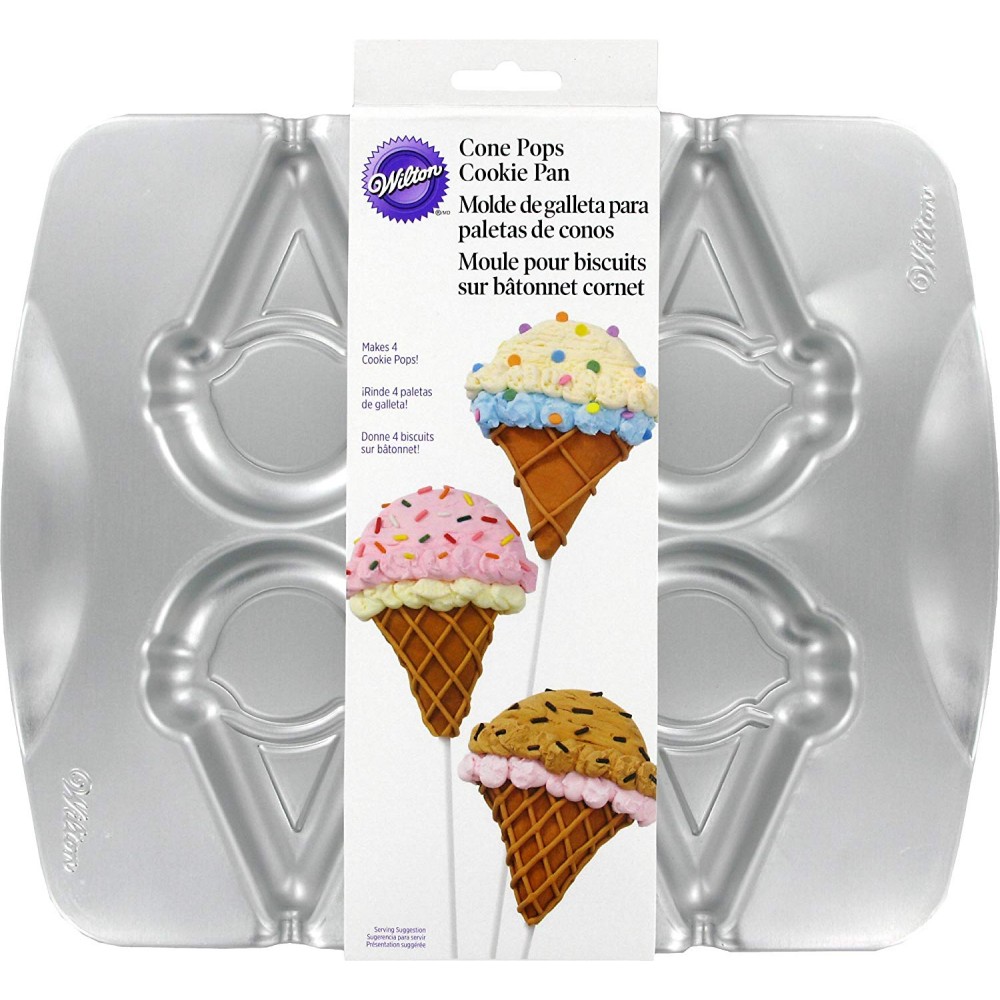 Molde pops helado x 4 cav