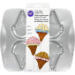 Molde pops helado x 4 cav