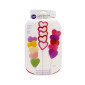 Molde silicona corazones x 4 cav