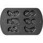Molde galletas ojos x 6 cavidades
