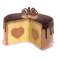 Juego moldes pastel de corazón 