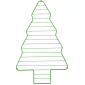 Rejilla árbol navideño galletas x 2 pcs