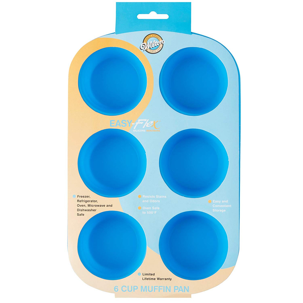 Molde silicona cupcake-muffin estándar x 6 cavidades