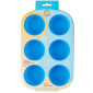 Molde silicona cupcake-muffin estándar x 6 cavidades