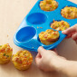 Molde silicona cupcake-muffin estándar x 6 cavidades