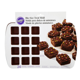 Molde de silicona para mini brownies x 24 cavidades