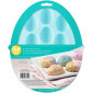 Molde silicona mini huevito pascua x 6 Und
