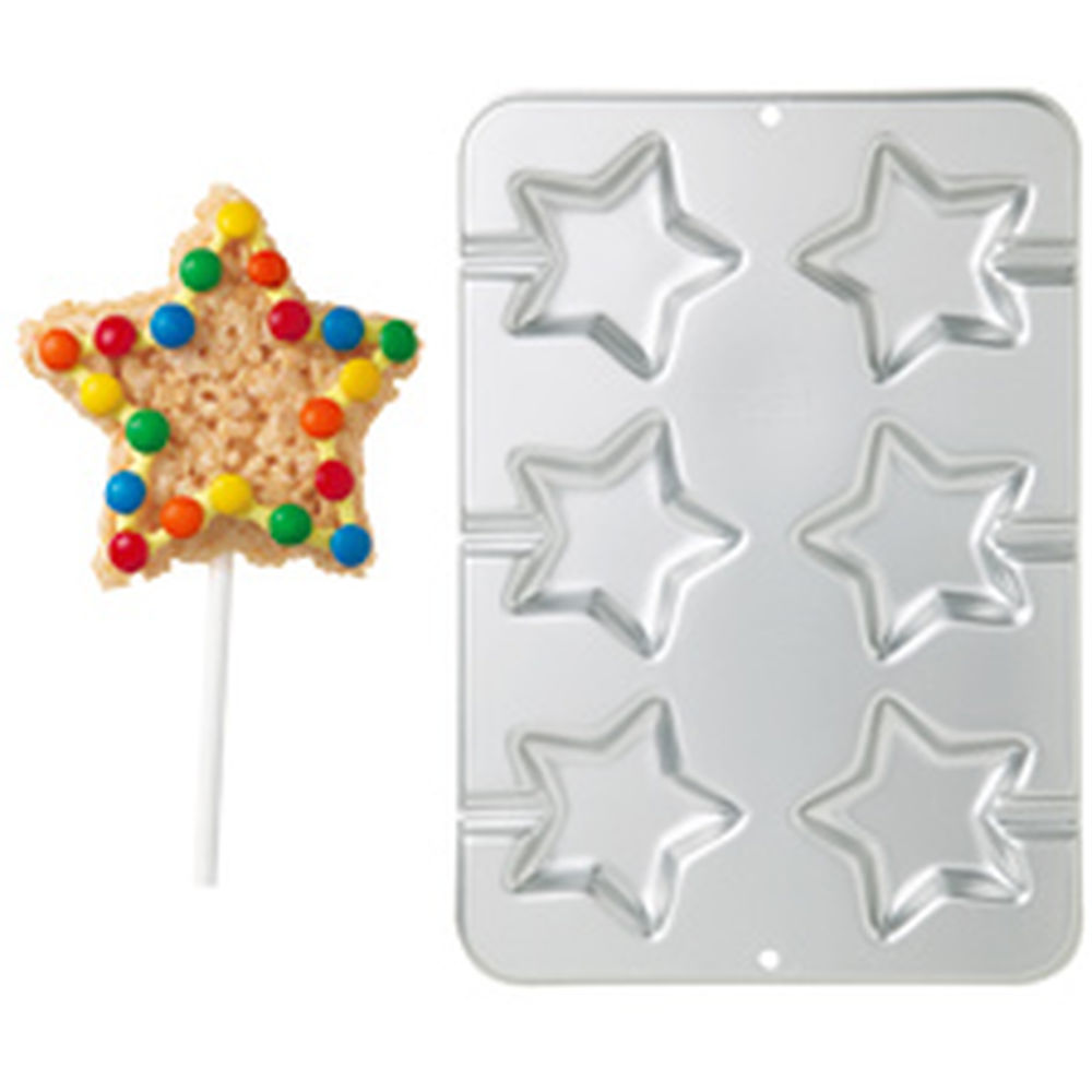 Molde galletas estrella x 6 cav