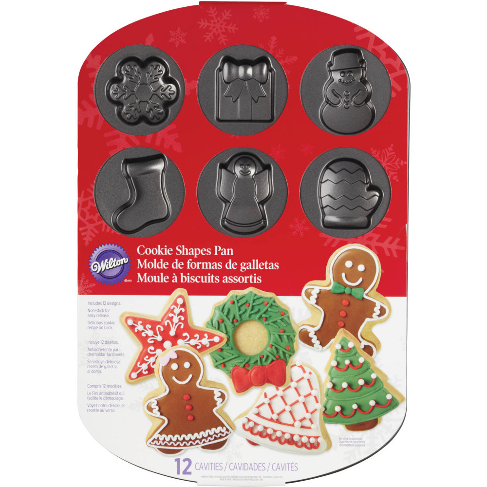 Bandeja para galletas de navidad x 12 cav 