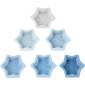 Moldes silicona copo de nieve