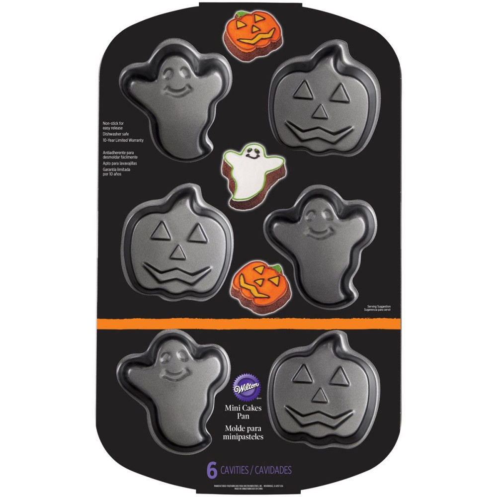 Molde fantasmas y calabaza x6
