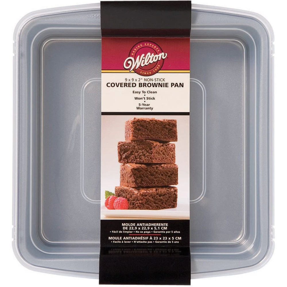 Molde brownie con tapa 22,9 cms