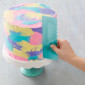 Set decoración para tortas en acuarela