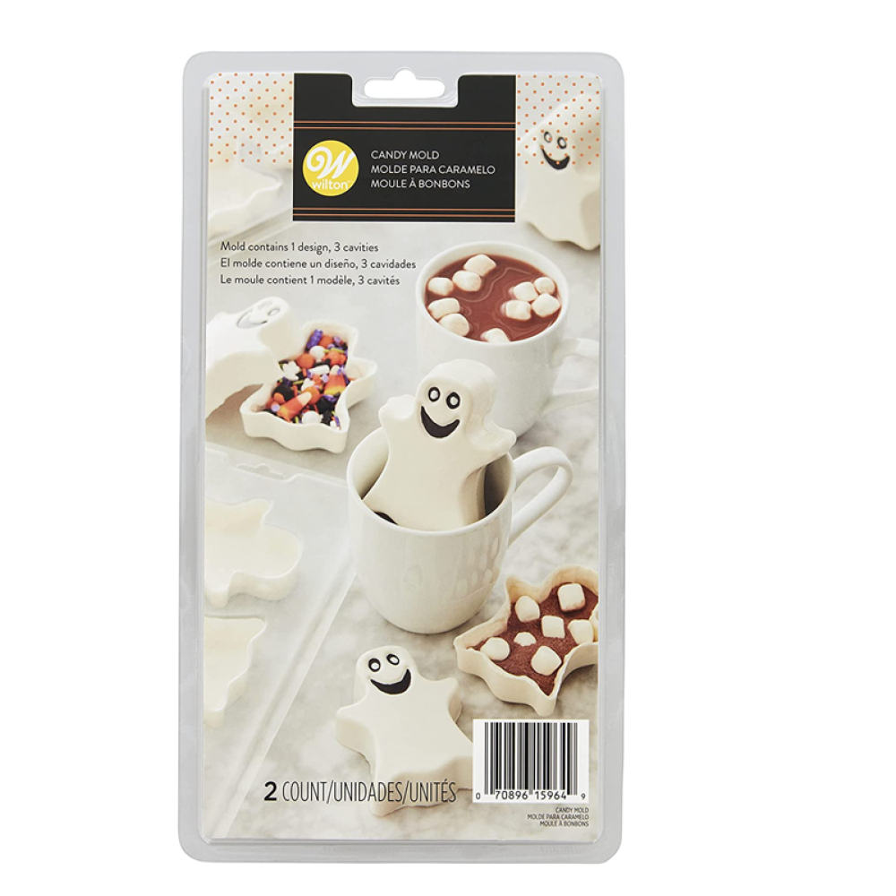 Molde choco fantasma x2