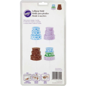 Molde chocolate pastel tres pisos 3D