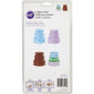 Molde chocolate pastel tres pisos 3D