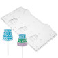 Molde chocolate pastel tres pisos 3D