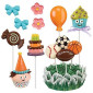 Juego de moldes para chocolates x 8 pcs