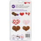 Molde chocolate corazón partido 