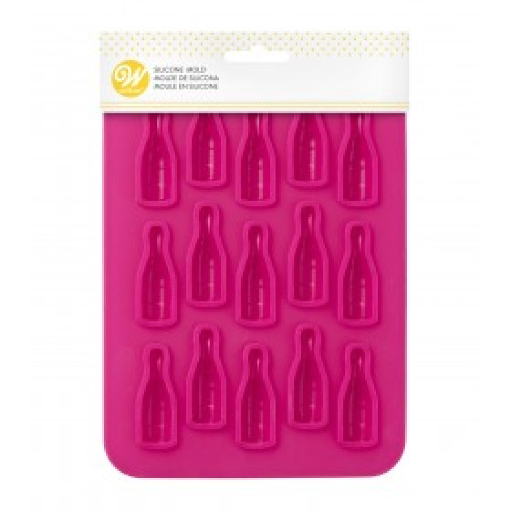 Molde silicona gomitas champaña x 15 cav