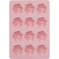 Molde silicona rosas x 12 cavidades