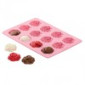 Molde silicona rosas x 12 cavidades