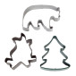 Cortadores animal aventurero x 3 pcs