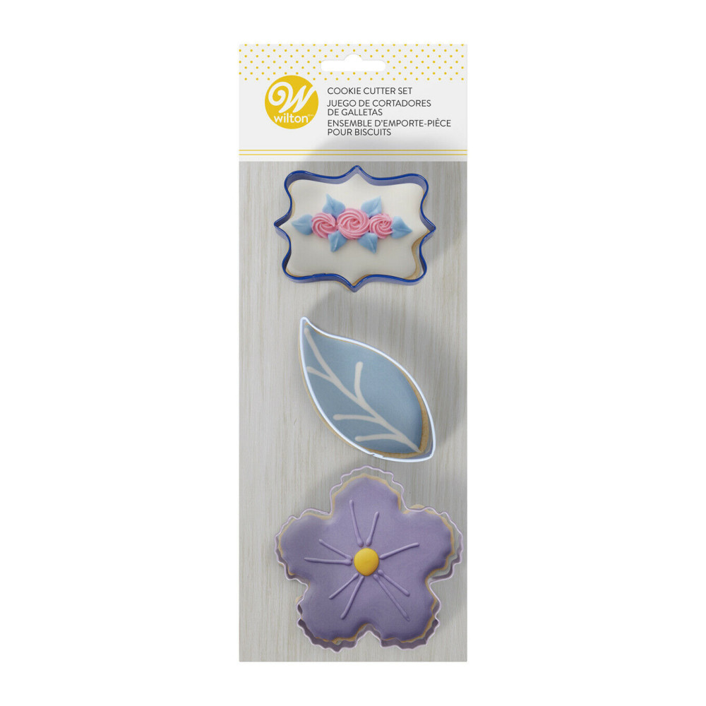 Cortadores flores x 3 pcs
