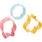 Set cortadores flores y abejas x3 Pc