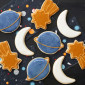 Cortadores estrella, luna y planeta x 3 pcs
