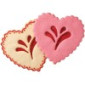 Linzer corazon x 2 pcs