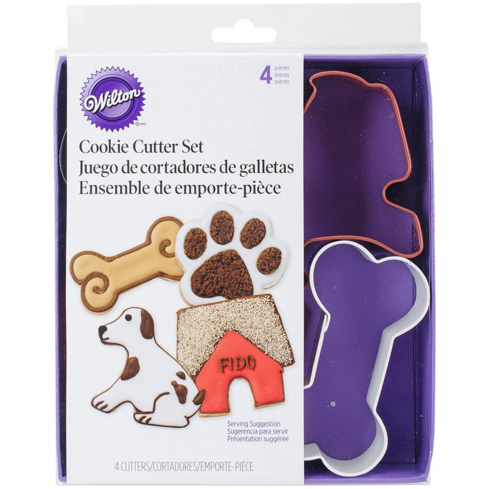 Juego cortadores de perrito x 4