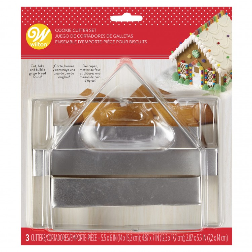 Cortador casa navideña 3 Pc