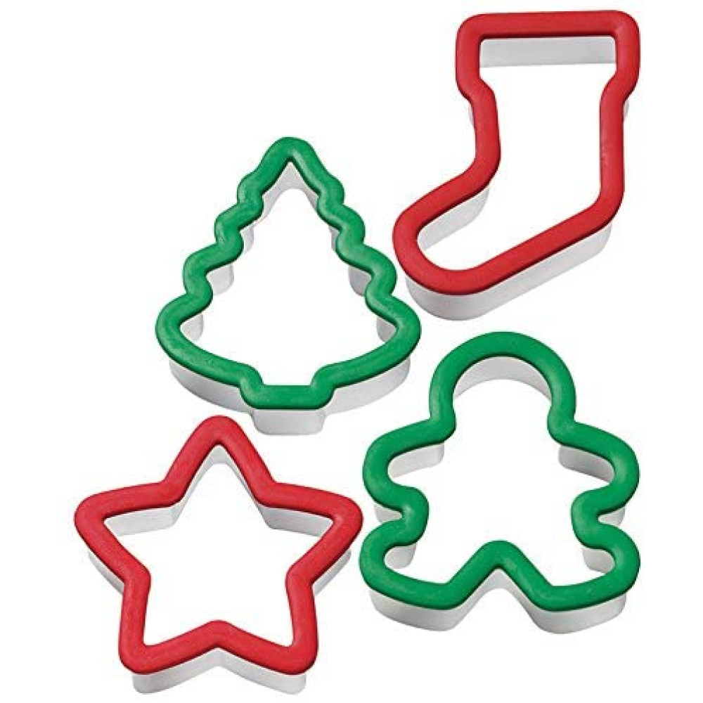 Cortadores figuras navideñas x 4 pcs