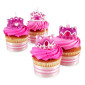 Velas coronas princesas x 4 piezas