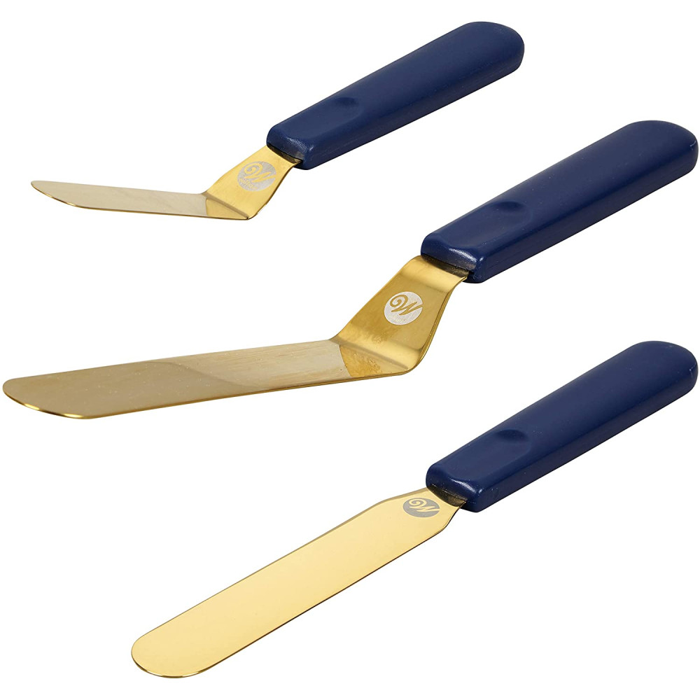Juego espátulas azules x 3 pcs