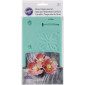 Molde silicona impresion de flores x 2 pcs